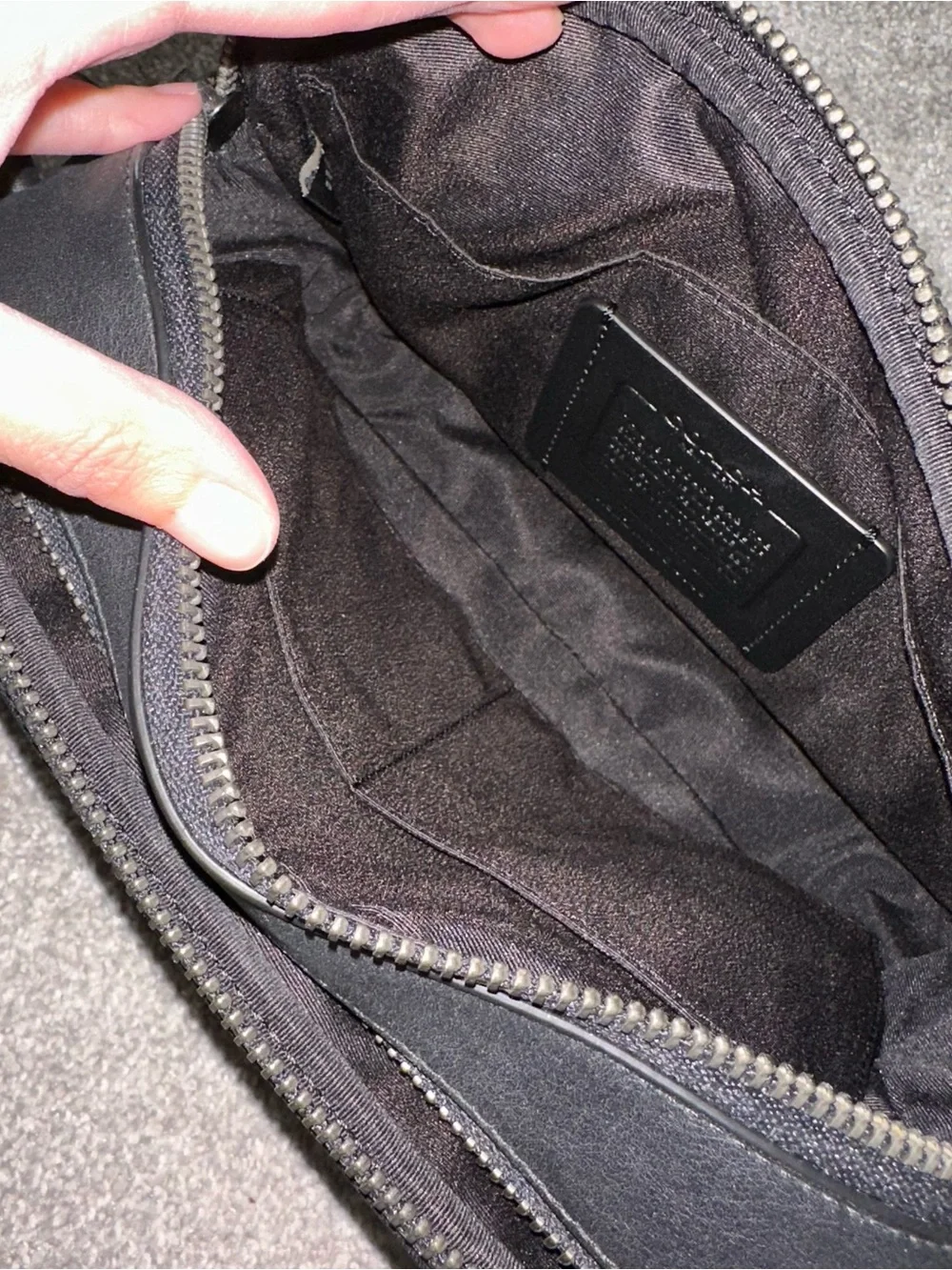 Coach Black Signature Monogram Graham Crossbody Camera Bag